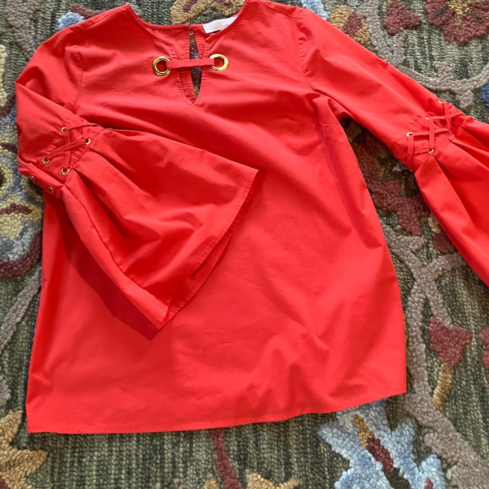 Michael Kors retro orange top